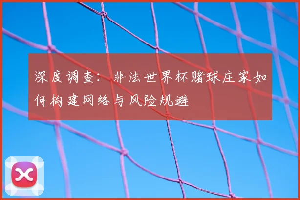 深度调查：非法世界杯赌球庄家如何构建网络与风险规避